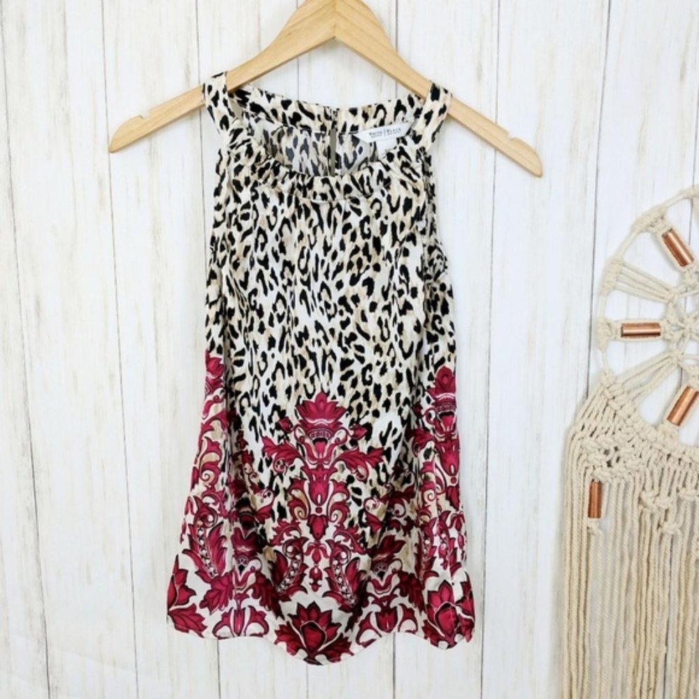 WHBM Mixed Print Tank Top, Size XXS